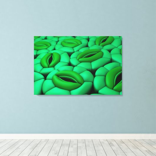 Conceptueel Afbeelding van Stomata 1 Canvas Afdruk (Insitu (Houten vloer))