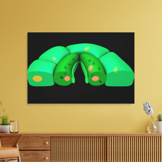 Conceptueel Afbeelding van Stomata 2 Canvas Afdruk (Insitu (Woonkamer))