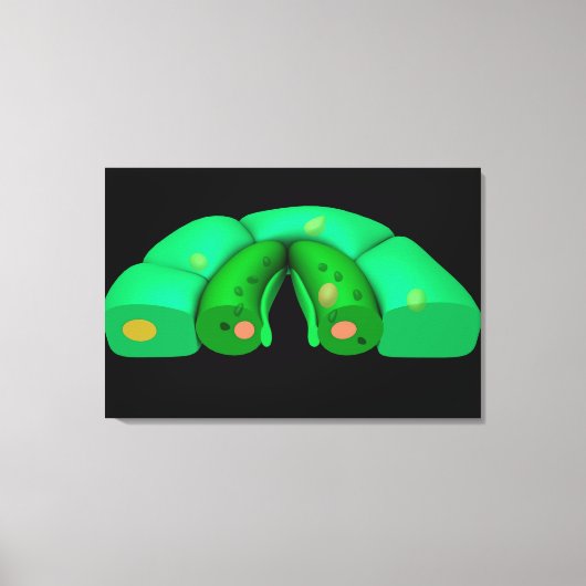 Conceptueel Afbeelding van Stomata 2 Canvas Afdruk (Voorkant)