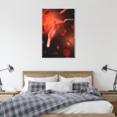Conceptueel Afbeelding van trypanosoma 1 Canvas Afdruk (Insitu (Slaapkamer))