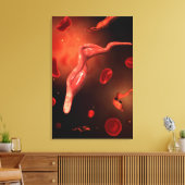 Conceptueel Afbeelding van trypanosoma 1 Canvas Afdruk (Insitu (Woonkamer))