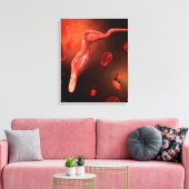 Conceptueel Afbeelding van trypanosoma 1 Canvas Afdruk (Insitu (Woonkamer))