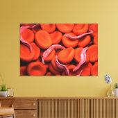 Conceptueel Afbeelding van trypanosoma 3 Canvas Afdruk (Insitu (Woonkamer))