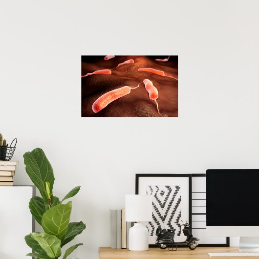 Conceptueel Afbeelding van vibrio cholerae 1 Poster (Thuiskantoor)