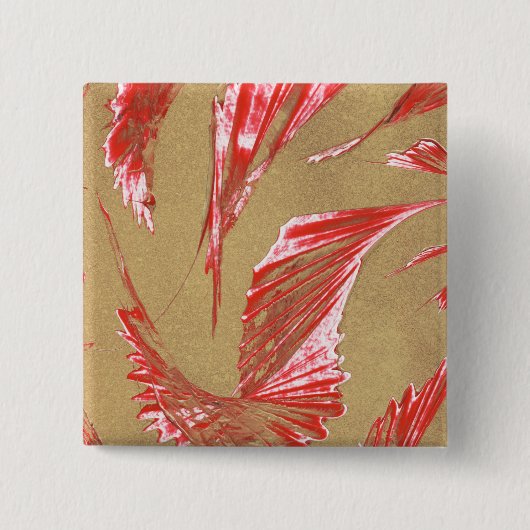 Conceptueel ontwerp van de Wing Vierkante Button 5,1 Cm (Voorkant)