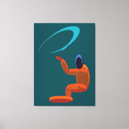 Conceptuele Abstracte Kosmische Figuur Canvas Afdruk