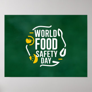 conceptuele achtergrond van de wereldvoedseldag poster