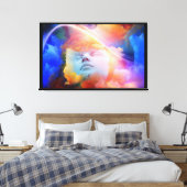 Conceptuele dromen van kleur Canvas Wall Art (Insitu (Slaapkamer))
