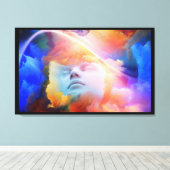 Conceptuele dromen van kleur Canvas Wall Art (Insitu (Houten vloer))