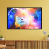 Conceptuele dromen van kleur Canvas Wall Art Afdruk (Insitu (Woonkamer))