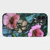 conceptuele roze bloemen abstracte stijl Case-Mate iPhone case (Achterkant (horizontaal))
