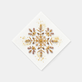 Conceptuele sneeuwvlok: Kerstsneeuwvlok servetten