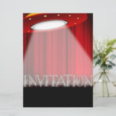 Conceptuele uitnodiging voor een buitenbedrijfstel (Staand voorkant)