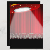 Conceptuele uitnodiging voor een buitenbedrijfstel (Voorkant / Achterkant)