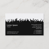 Concert 02 - zwart en wit visitekaartje (Achterkant)