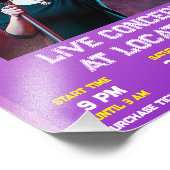 Concert 8 x 10 foto vergroting foto afdruk (Hoek)