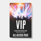 Concert All Access Evenement VIP Badge (Achterkant)
