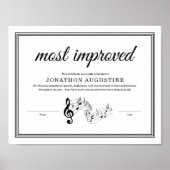 Concert Band, Marching Band, Choir Certificate Poster (Voorkant)