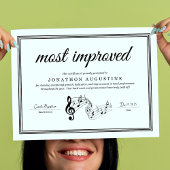 Concert Band, Marching Band, Choir Certificate Poster