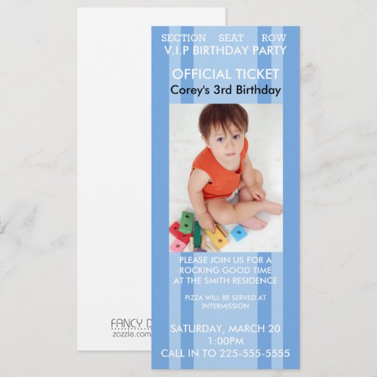 Concert Birthday Kaart (Voorkant / Achterkant)