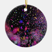 Concert Confetti Keramisch Ornament (Voorkant)