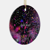 Concert Confetti Sjabloon Keramisch Ornament (Rechts)