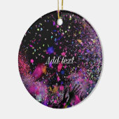 Concert Confetti Sjabloon Keramisch Ornament (Links)