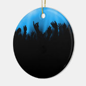 Concert Crowd Keramisch Ornament (Links)