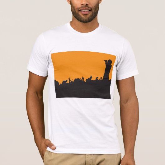 Concert Crowd Mannen T-Shirt (Voorkant)