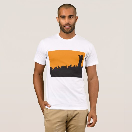 Concert Crowd Mannen T-Shirt (Voorkant volledig)