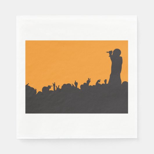 Concert Crowd Papieren servetten (Voorkant)