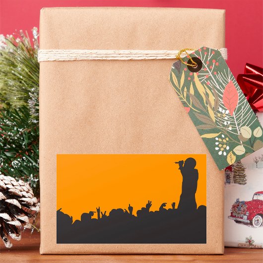 Concert Crowd-Stickers Rechthoekige Sticker