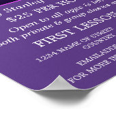 Concert Crowd, Vocalistische lessen Adverteren Poster (Hoek)