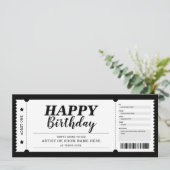 Concert Evenement Show Cadeaubiljet Elke Gelegenhe Kaart (Staand voorkant)