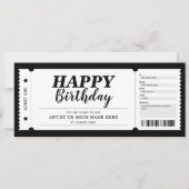 Concert Evenement Show Cadeaubiljet Elke Gelegenhe Kaart (Voorkant)