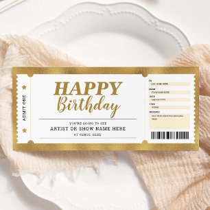 Concert Evenement Show Gouden Cadeau Ticket Elke G Kaart