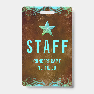 Concert Event Convention Pas Badge Aangepaste Naam