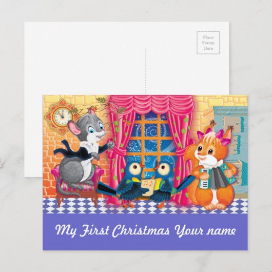 concert feestdagenkaart (Voorkant / Achterkant)