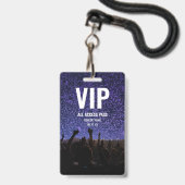 Concert Festival VIP All Access Aangepaste Naam Badge (Voorzijde met lanyard)