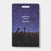 Concert Festival VIP All Access Aangepaste Naam Badge (Achterkant)