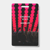Concert Festival VIP All Access Aangepaste Naam Badge (Achterkant)