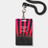 Concert Festival VIP All Access Aangepaste Naam Badge (Achterkant met lanyard)