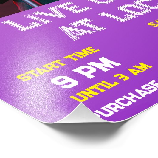 concert foto afdruk (Hoek)