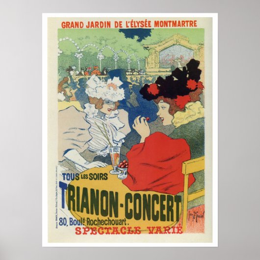  concert in de tuin van Parijs met Trianon Poster (Voorkant)
