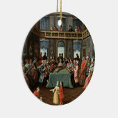 concert in een privéhuis keramisch ornament (Rechts)