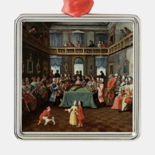concert in een privéhuis metalen ornament