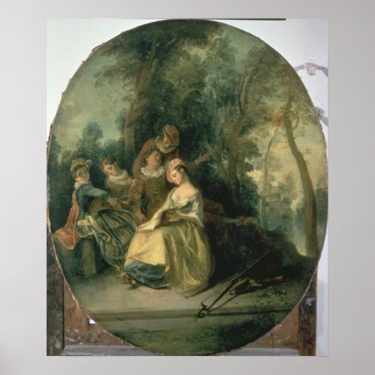 concert in het park, 1725 poster (Voorkant)