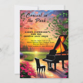 concert in het park kaart (Voorkant)