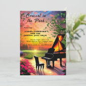 concert in het park kaart (Staand voorkant)