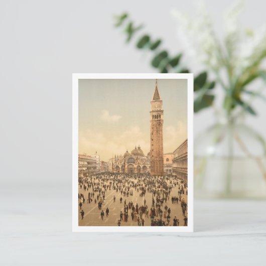 Concert in St. Mark's Square II, Venetië, Italië Briefkaart (Staand voorkant)